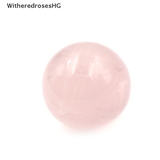 (witheredroseshg) 1 Pieza De Cristal Curativo Rosa Natural Cuarzo Gema Bola De Adivinación Esfera 20 Mm En Venta (6)