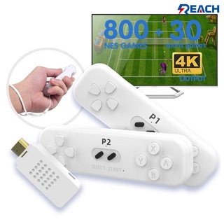 Para enviar Retro Game Stick con controlador inalámbrico 2.4G 4K Classic Motion Sensing consola de juegos videojuego construido en 800 Nes Game Reach