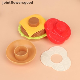 jtff 1set simulación hacer hamburguesa papas fritas juguete de cocina pretender juguetes buenos