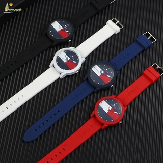 Reloj De pulsera tommy Hilfiger De lujo con costura color De silicona para hombres y mujeres geneva reloj De cuarzo Casual deportivo