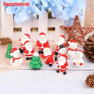 SSP árbol de navidad muñeco de nieve DIY miniatura decoración de jardín Santa Claus Micro paisaje (1)