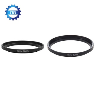 [nuevo] 2 piezas adaptador de anillo de repuesto para lente de cámara, 49 mm-52 mm y 49 mm-55 mm