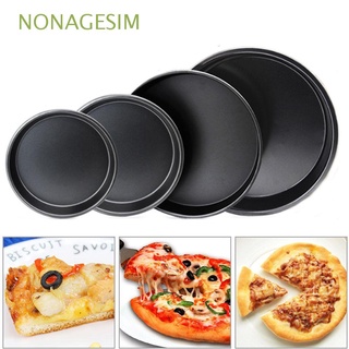 nonagesim - bandeja para hornear pan negro, acero al carbono, placa de pizza, molde para hornear, hogar y cocina, bandeja antiadherente para tartas