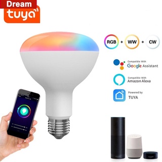 Tuya WiFi + Bluetooth-Bombilla LED Inteligente compatible Con Control De Voz De 10 W RGBCW Con Alexa Echo Plus Google Home dreaming01 . co (1)