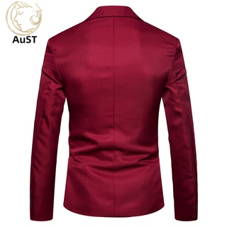 aust Streetwear Blazer Color Puro Solapa Cómodo Para Oficina (9)