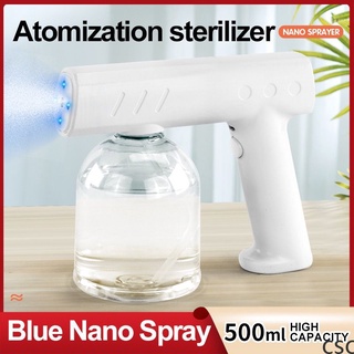 psa 2021 New 300/500ML Wireless Nano Blue Light Steam Spray Disinfection Sprayer Gun USB Charging csc