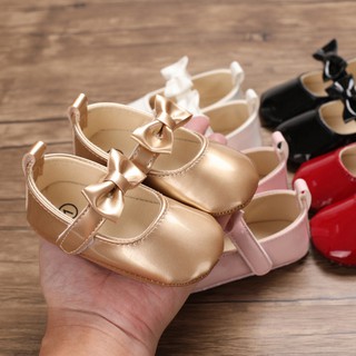 Zapatillas Casuales Antideslizantes Con Diseño De Lazo Para Bebés Y Niñas Zapatos Para Caminar De Princesa De Suela Suave (9)