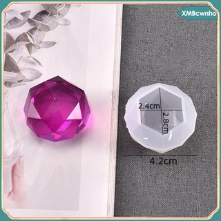 CHARMS molde de silicona de diamante con efecto de espejo, moldes de resina epoxi herramientas de manualidades diy, para hacer fundición de resina, colgantes de diamante, vela en forma de diamante (7)