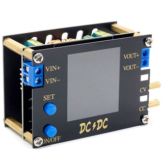 dc-dc automático boost/buck convertidor cc cv power ule 0.5-30v 6a 60w ajustable fuente de alimentación voltímetro negro
