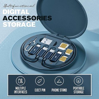 Mini Gadgets digitales caja de almacenamiento, caja de accesorios electrónicos de viaje, impermeable EVA Cable de datos cargador de batería portátil Gadget bolsa de bolsillo