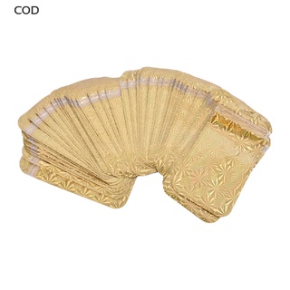 [cod] 50 bolsas láser de oro de aluminio de papel de aluminio mylar bolsas de candado reclosable bolsa de caramelo embalaje caliente (7)