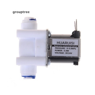 Grouptree Electric Water Valve 24V DC Solenoid Valve 1/4" Hose Connection RO Controller CO
