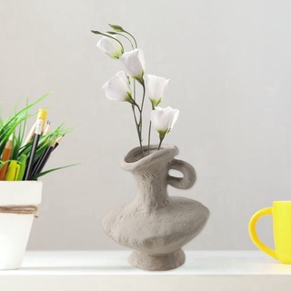 jarrón de flores hidropónicas de cerámica moderna, cocina, oficina, sala de estar