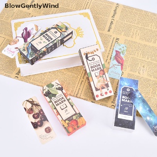 blowgentlywind retro marcador de color espacio marcador de papel creativo papelería pestaña para libros bgw