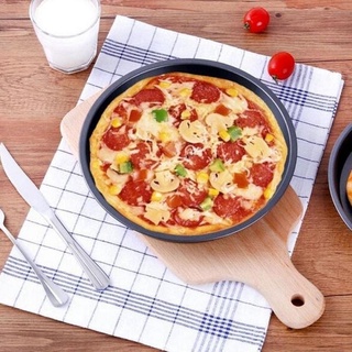 Septiembre plato redondo de acero al carbono bandeja molde de Pizza sartén para hornear horno de cocina herramientas de hornear antiadherente (3)