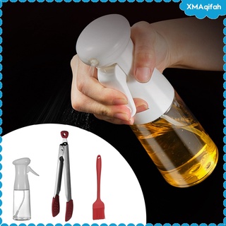 Oil Sprayer Oil Dispenser for Salad Baking Oil Control 7 oz with Oil Brush (1)
