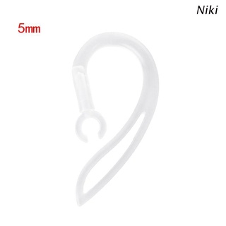 Niki - auriculares compatibles con Bluetooth (5 mm, silicona suave, Clip de bucle)