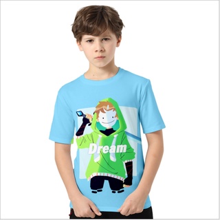 Juego Minecraft Mcyt sueño SMP niños camisa Wastaken anclaje elemento de manga corta camisetas 3D impreso camiseta de poliéster tela