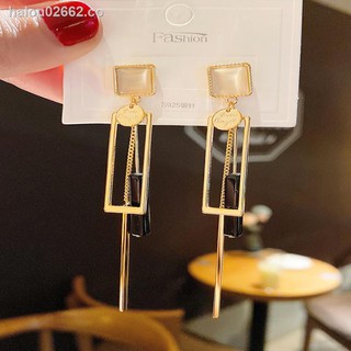 ♝❁[Ready] Unique high-end earrings tassel earrings female 2021 new Korean temperament net red high-end atmosphere summer