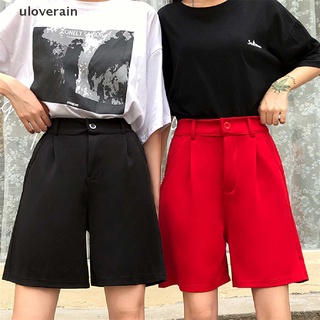 [in] pantalones cortos de cintura alta para mujer 2021 verano moda coreana pierna ancha más tamaño cintura elástica pantalones cortos.