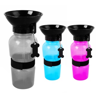 【AG】Portable Dog Cats Pet Water Bottle Cup Puppy Drinking Feeder for Outdoor Travel
