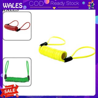 Wales ❤ cable De freno De disco con resorte antirrobo Para rueda De Motocicleta