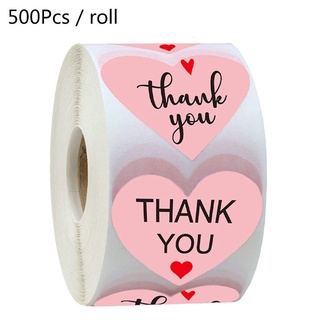 Be> 500 pegatinas de agradecimiento de corazón para embalaje, sello para hornear, decoración de Scrapbooking