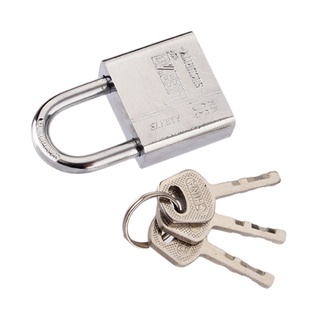 3 llaves durable cerradura de seguridad puerta puerta caja de seguridad de acero inoxidable candado