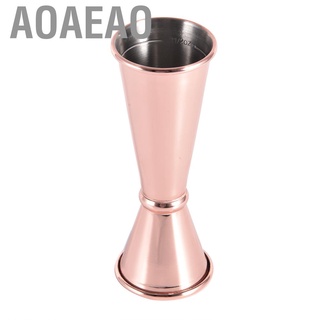 Aoaeao 304 acero inoxidable Bar vino coctelera doble Jigger Bartending herramienta de medición accesorios (1)