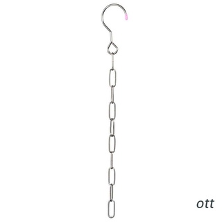 ott. Stainless Steel Clothes Market Shop Display Hanging Chain Hooks With Ring Hanger