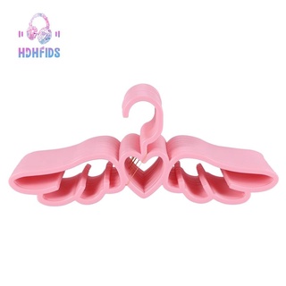 20 piezas de nuevo diseño fly angel plástico ropa camisa percha, lindo bonito rosa amoroso corazón bufanda ropa interior percha estante