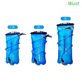 Wust 1.5L 2L 3L plegable suave depósito de agua vejiga hidratación Pack bolsa de agua Run