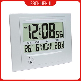 Reloj Despertador Digital Lcd brchiwji con alarma De Temperatura