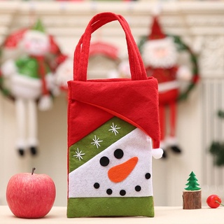 ratering 1 pieza bolsa de regalo de tela fiesta favor bolsas de regalo de navidad bolsa de regalo de gran tamaño para niños lindo caramelo envoltura de regalo suministros multiusos santa sacos (7)