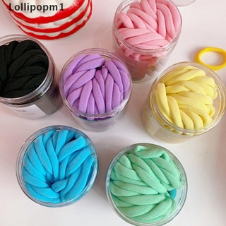 Lollipopm1 50 piezas anillo de pelo Color caramelo banda de goma degradado Color sin costuras cuerda para el cabello MY