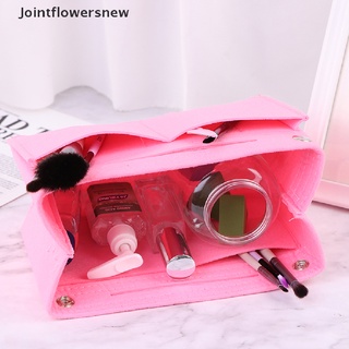 [jfn] 1 bolsa organizadora de cosméticos bolso de fieltro bolsa de almacenamiento de tela de fieltro bolsa de almacenamiento de la bolsa [jointflowersnew]