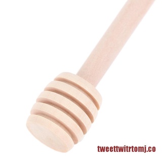 tweet gotero de miel de madera para servidor de 8/10 cm de madera mini agitador de miel mermeladas de jarabe (3)