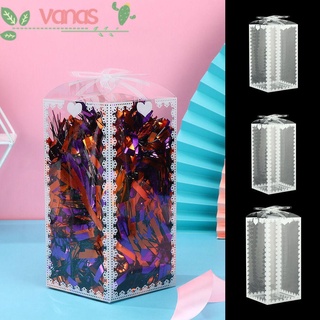 VANAS 10PCS Party Decoration Cookies Boxes Festival Supplies Candy Packing Gift Box Home Accessories Disposable Wedding DIY Biscuits Snack Transparent