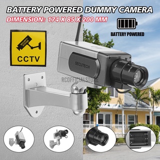 1 pieza de plástico para cámara de seguridad CCTV vigilancia con luz LED roja intermitente