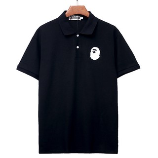 【en stock】Nuevos Bape Polo camuflaje Camiseta hombres mujeres impresión Casual manga corta t-shirt 🔥 🔥 (2)