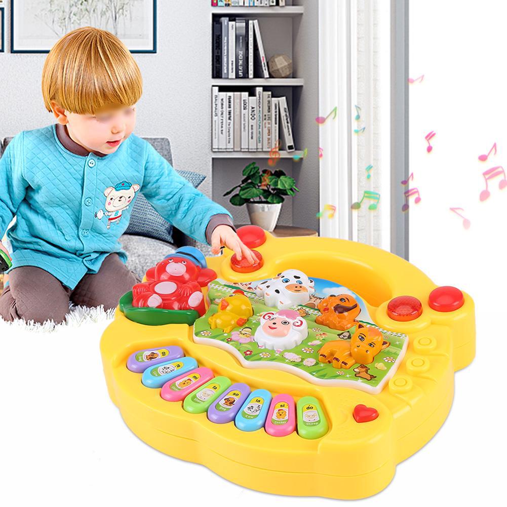 Juguete de Piano de bebé Animal granja desarrollo de música juguetes niños