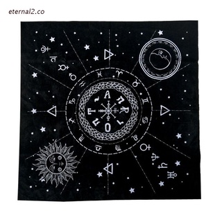 ete2 1pc 49*49cm tarot mantel doce constelaciones sol luna pentagrama tarot franela