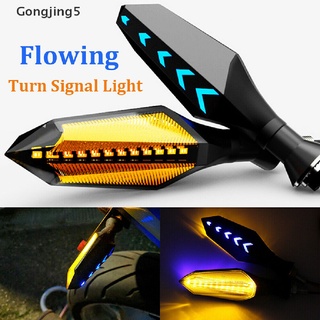 Gongjing5 8 mm motocicleta LED señal de giro lámpara secuencial fluyendo Flash indicador luces MY
