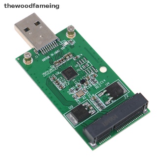 [thewoodfameing] 1pc Mini USB 3.0 a PCIE mSATA externo SSD PCBA Conveter adaptador de tarjeta [thewoodfameing]