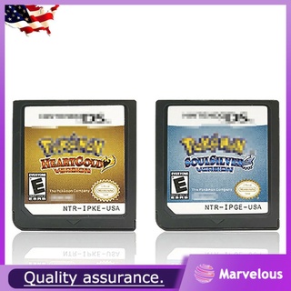 MARVELOUS_CO Novo cartão de jogo Pokémon SoulSilver para Nintendo DS cartão de jogo para DS 2DS 3DS EUA ❤