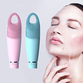 ta cepillo de limpieza facial de silicona impermeable eléctrico sónico limpiador facial masajeador