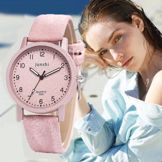 Reloj para mujer / elegante reloj de cuarzo para mujer con correa de cuero