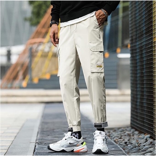 streetwear hip hop negro harén pantalones de los hombres cintura elástica punk pantalones con cintas casual slim jogger pantalones de los hombres hip hop pantalones (4)