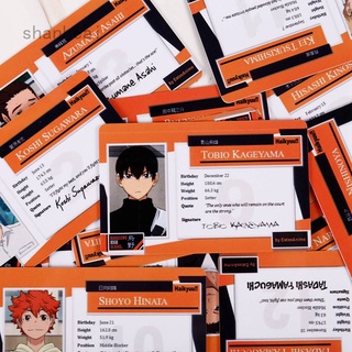 ¡haikyuu! Anime ID PVC tarjetas Photocard figura Cosplay colección tarjeta shanheai