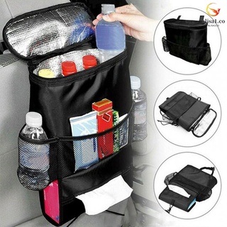 asiento de coche trasero multibolsillo de aislamiento bolsa colgante bolsa de almacenamiento de viaje accesorios de coche organizador